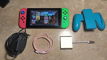 Продаю прошитый Nintendo switch встроенная память 32+128гб флешка