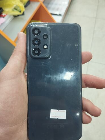 telefo: Samsung Galaxy A23, 128 ГБ, цвет - Серый, Отпечаток пальца, Две SIM карты, Face ID