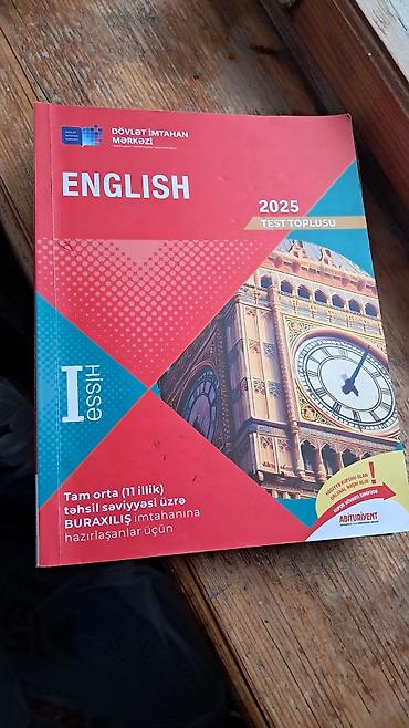 rm ingilis dili pdf 2025: Məhsul: “English – Test Toplusu 2025”, I hissə Nəşriyyat/struktur — 1