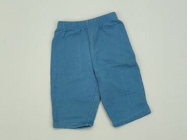 legginsy turkusowe: Spodnie dresowe, 6-9 m, stan - Dobry
