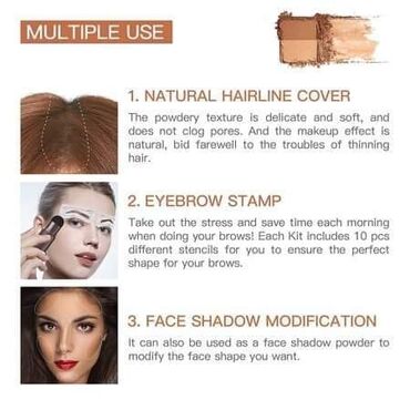 Šminka: Pecat za obrve tamno braon *Veoma jednostavan za korišćenje*: Da li — 9