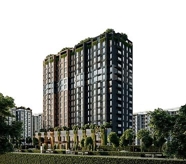 66: 2 комнаты, 66 м², Таш-Рабат ТРЦ Элитка, 15 этаж, ПСО (под самоотделку) — 1