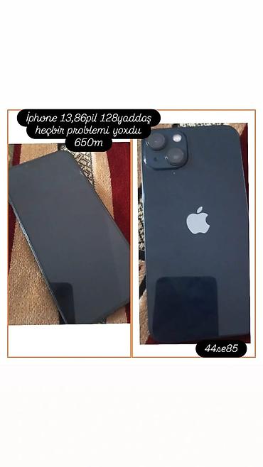 IPhone 13, 128 GB, Qara, Face ID lalafo.az -da IPhone 13, 128 GB, Qara, Face ID