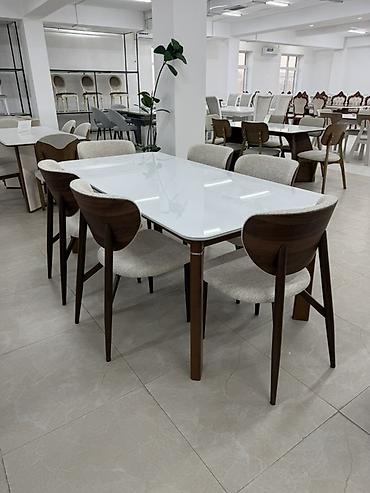 chair kant: Обеденная группа: прямоугольный стол 180/90 с стеклокерамической — 2
