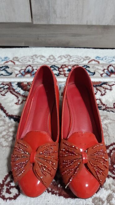 туфли бархатные: Туфли 37, цвет - Красный