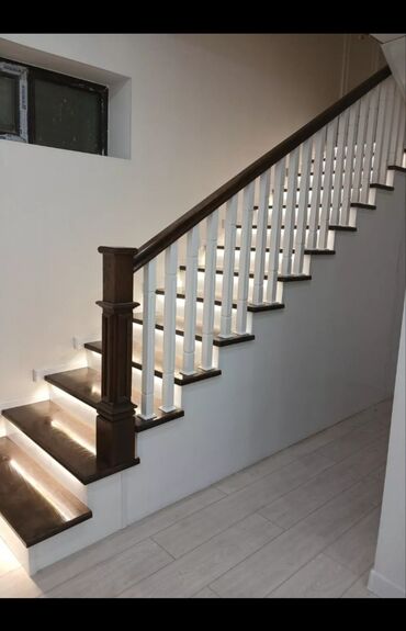 Деревянные лестницы: Деревянная лестница Для дома, Бесплатный замер, Форма лестницы: Много-маршевая, Стиль: Классический — 1