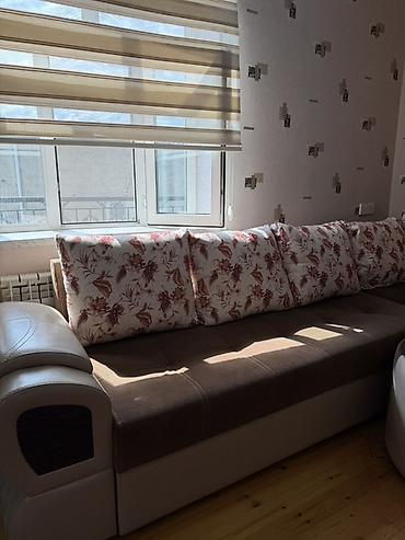 Divan və masa dəstləri: Künc divan dəsti - Model: L‑şəkilli künc divan və uyğun dairəvi — 2