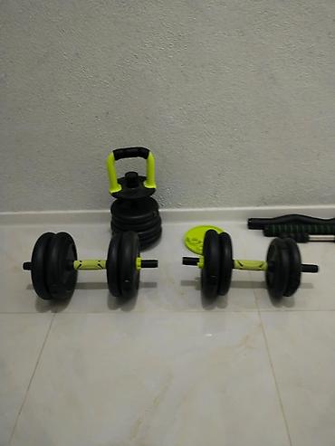 işlənmiş qantel: Çoxfunksiyalı ev fitnes dəsti yenidir istifadə olunmayıb Xırdalandadlr — 2