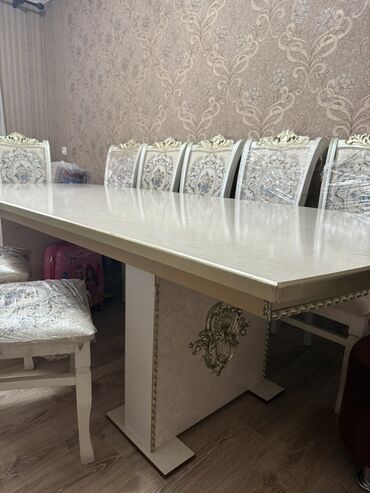 заказ мебели бишкек: Конок бөлмөсү үчүн үстөл жана отургуч, Жаңы, Өзү алып кетүү, түсү - Саргыч боз