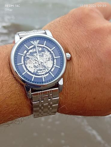 Наручные часы: Emporio Armani mexaniki qol saatı - Korpus: paslanmayan polad — 1