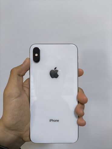 телефон айфон x: IPhone Xs Max, 64 ГБ, Белый, Чехол, 77 %