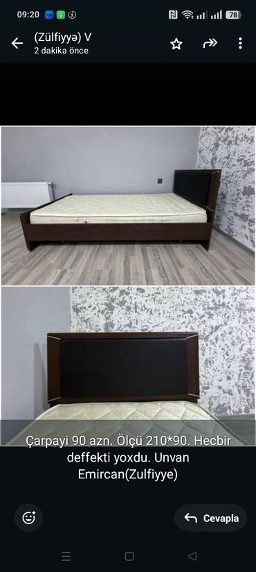 двуспальные кровати в баку: İkinəfərlik çarpayı