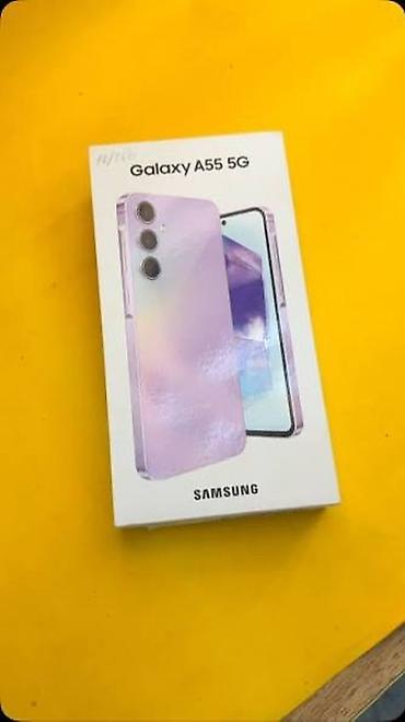 s9 fe: Samsung Galaxy A55 5G, Б/у, 256 ГБ, цвет - Розовый, 2 SIM — 1