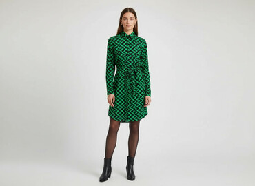 koszula w świnki makłowicz: Stradivarius, Women`s dress, size S