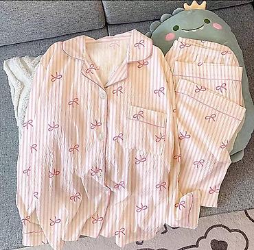 Digər qadın geyimləri: Yeni qadın pijama dəsti (M) Tamamilə yeni, heç istifadə olunmamış — 3