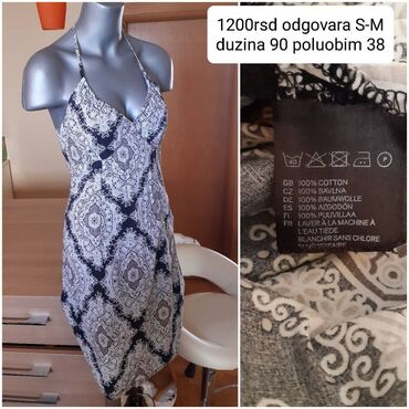 oversize haljine: S (EU 36), bоја - Šareno, Oversize, Na bretele