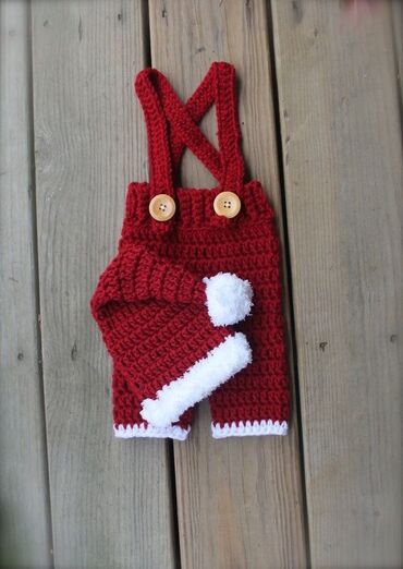 детские комплекты пижам: Qırmızı-ağ rəng palitrasında əl ilə toxunmuş körpə geyim dəstləri - lalafo.az -da детские комплекты пижам: Qırmızı-ağ rəng palitrasında əl ilə toxunmuş körpə geyim dəstləri -