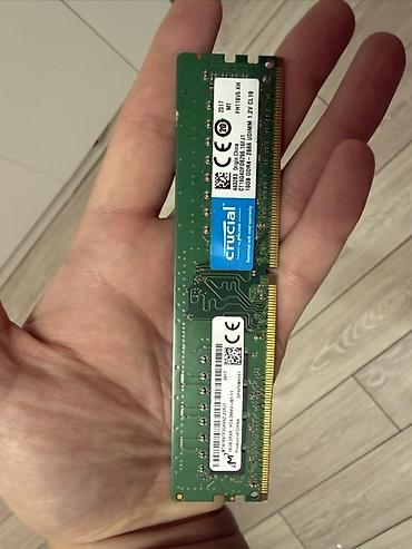 2666: Оперативная память (RAM) для ПК, Б/у, Crucial, 16 ГБ, DDR4, 2666 МГц — 1