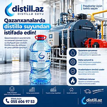Su: Məhsul: distill.az – Distillə suyu (5 L bidon) Tətbiq sahələri: - — 1