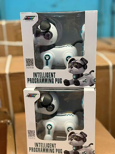 лабубу большой: Интерактивная игрушка-робот «Intelligent Programming Pug» (LE NENG — 1