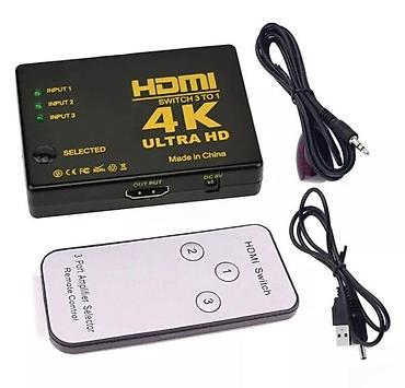 hdmi kabeli: HDMI Switch Hdmi sviç 3 giriş 1 çıxış 3 müxtəlif HDMİ Çıxışlı — 3