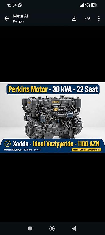 dizel saat: EMSA 30 kVA səssiz dizel generator `Perkins + Leroy Somer 30 kVA — 2