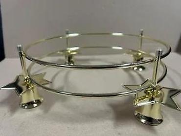 Sveće i svećnjaci: TCM svečani svećnjak/venac za advent – mesing, Ø oko 24 cm - Okrugli — 19