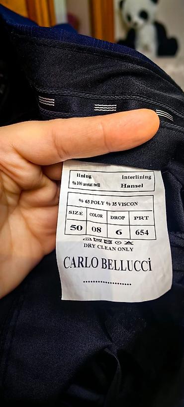 pencek: Carlo Bellucci kişi kostyumu - Rəng: tünd göy (navy), zərif — 10