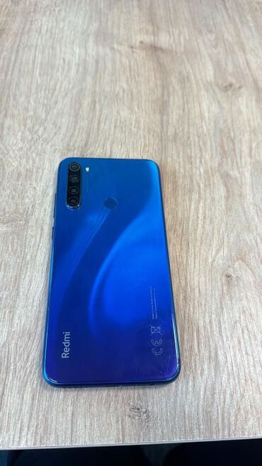 redmi telefon: Xiaomi Redmi Note 8, 64 GB, rəng - Göy, 
 Barmaq izi, Face ID