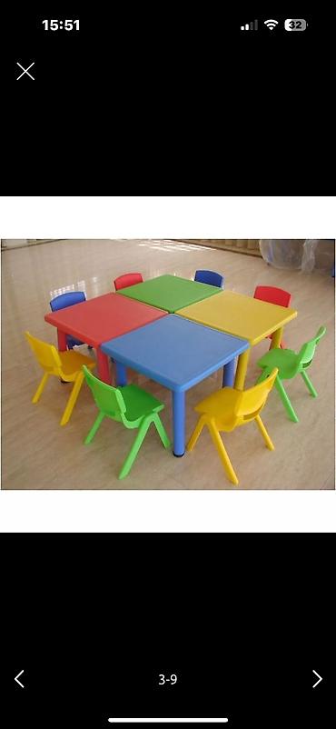 Детские стулья: В наличии имеются гелевые столы и стулья хорошего качества для садика — 5