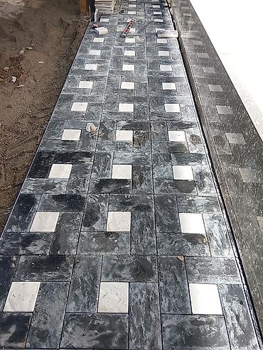 Тротуарная плитка: Тротуарная плитка вибролитая (комплектные наборы и бордюр) - Тип — 1