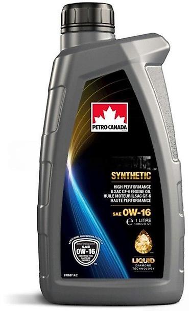 гидравлическое масло: Petro-Canada Supreme Synthetic 0W-16API: SP, SP-RC,İLSAC GF-6B və SAE — 1