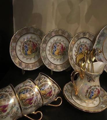 çay servisi: Çay dəsti, rəng - Ağ, Madonna, 6 nəfərlik, Çexiya — 2