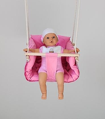 step deka cena: Ljuljaška za decu HOME LUX BABY PINK Udobna, sigurna i dekorativna — 5