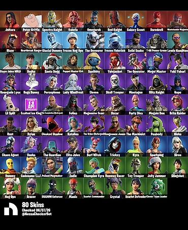 solid 504: Tecil Fortnite hesabı satilir – geniş kolleksiya Tərkib: - 80 skin — 1