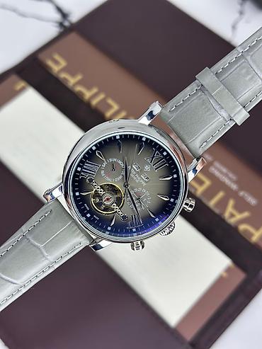 patek phlippe saat: Klassik üslubda mexaniki qol saatı - Korpus: parlaq gümüş rəngli — 2