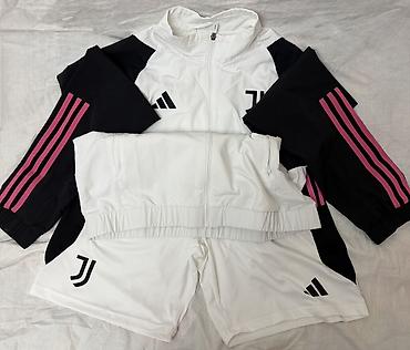 адидас: Мужской спортивный костюм, M, Adidas, Новый, цвет - Белый, Самовывоз — 3