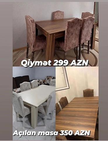 Masalar: Qonaq masası, Yeni, Açılmayan, Laminat, Dördbucaq masa — 1