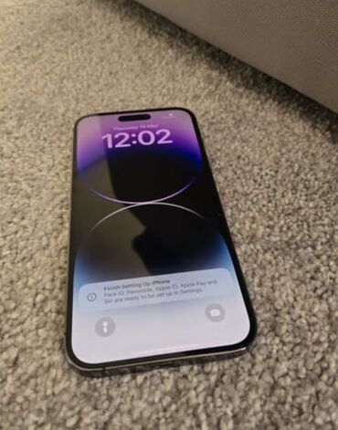 Apple iPhone: IPhone 14 Pro Max, Б/у, 128 ГБ, Deep Purple, Защитное стекло, Чехол, Коробка, 83 %
