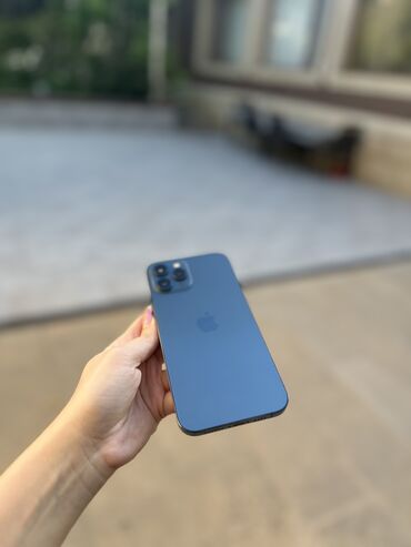 Apple iPhone: IPhone 12 Pro Max, 256 GB, Pacific Blue, Simsiz şarj, Face ID