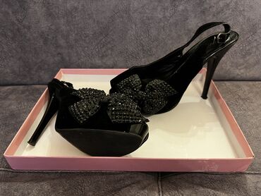 женские вечерние туфли: Туфли 38, цвет - Черный