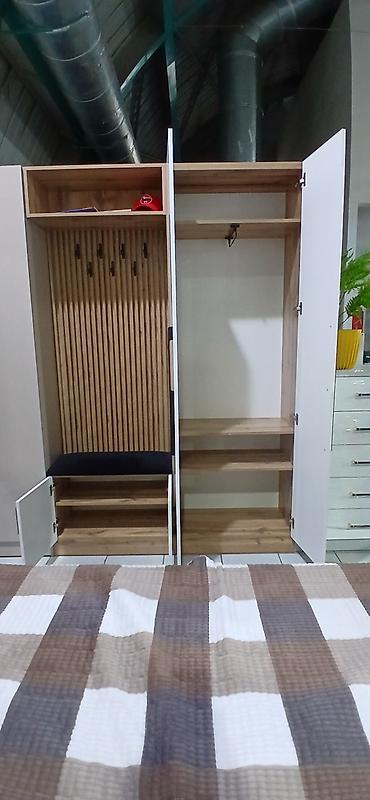 прихожка белая: Гарнитур для прихожей, Новый, Шкаф, В рассрочку, ДСП, Бесплатная доставка, цвет - Белый — 2