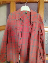 ag koynekler: Мужская рубашка, Benetton, One size, цвет - Красный