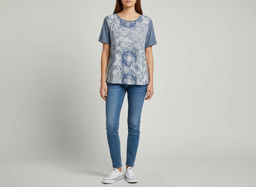 y2k t shirty: Esprit, Жіноча блуза, розмір L