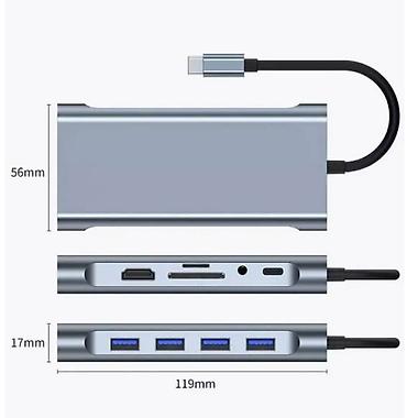 Другие аксессуары для компьютеров и ноутбуков: Хаб Type-C 11-in-1, док-станция, разветвитель, адаптер с 11 различными — 9
