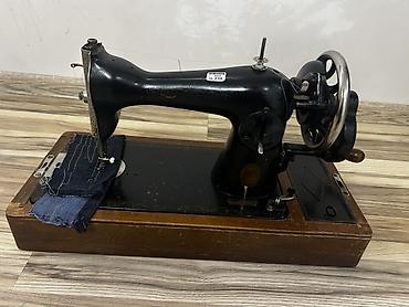 usb joystick pc: Mexanik tikiş maşını – taxta baza və qapaqlı daşıma çamadanı ilə - — 2