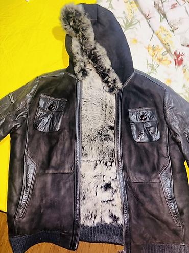 tebii deri: Kurtka, Dəri, Qış, 2XL — 1