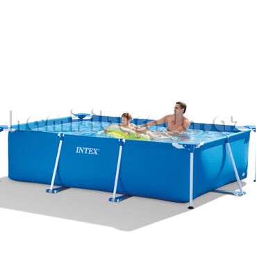 Hovuzlar: Hovuz Бассейн Pool Каркасный прямоугольный бассейн İntex 260х140х65sm