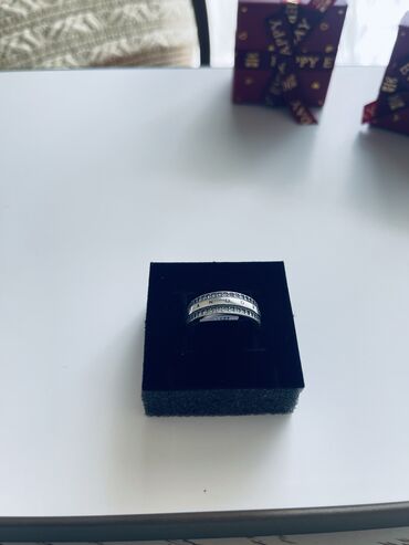 кольцо для девушек: Серебро 1800, 19 размер