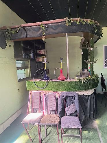 kosk: Kafe/bar üçün köşə tipli minibar stendi və rəflər dəsti Təcili — 5
